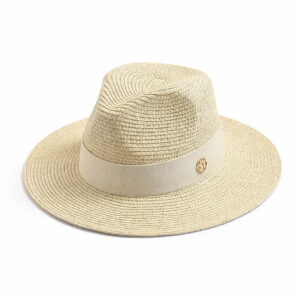 Classic Panama Hat with Contrast Band