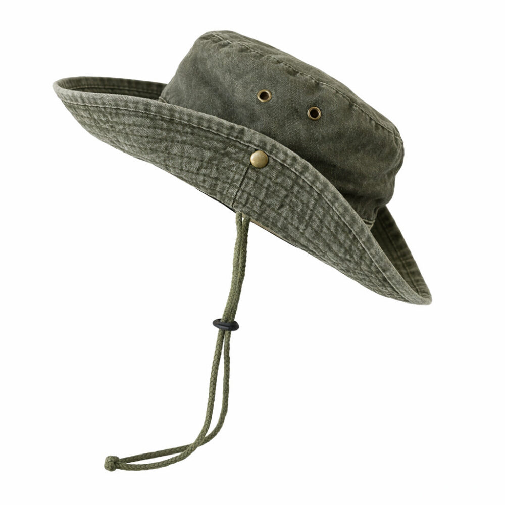 Adjustable Outdoor Bucket Hat with Chin Cord