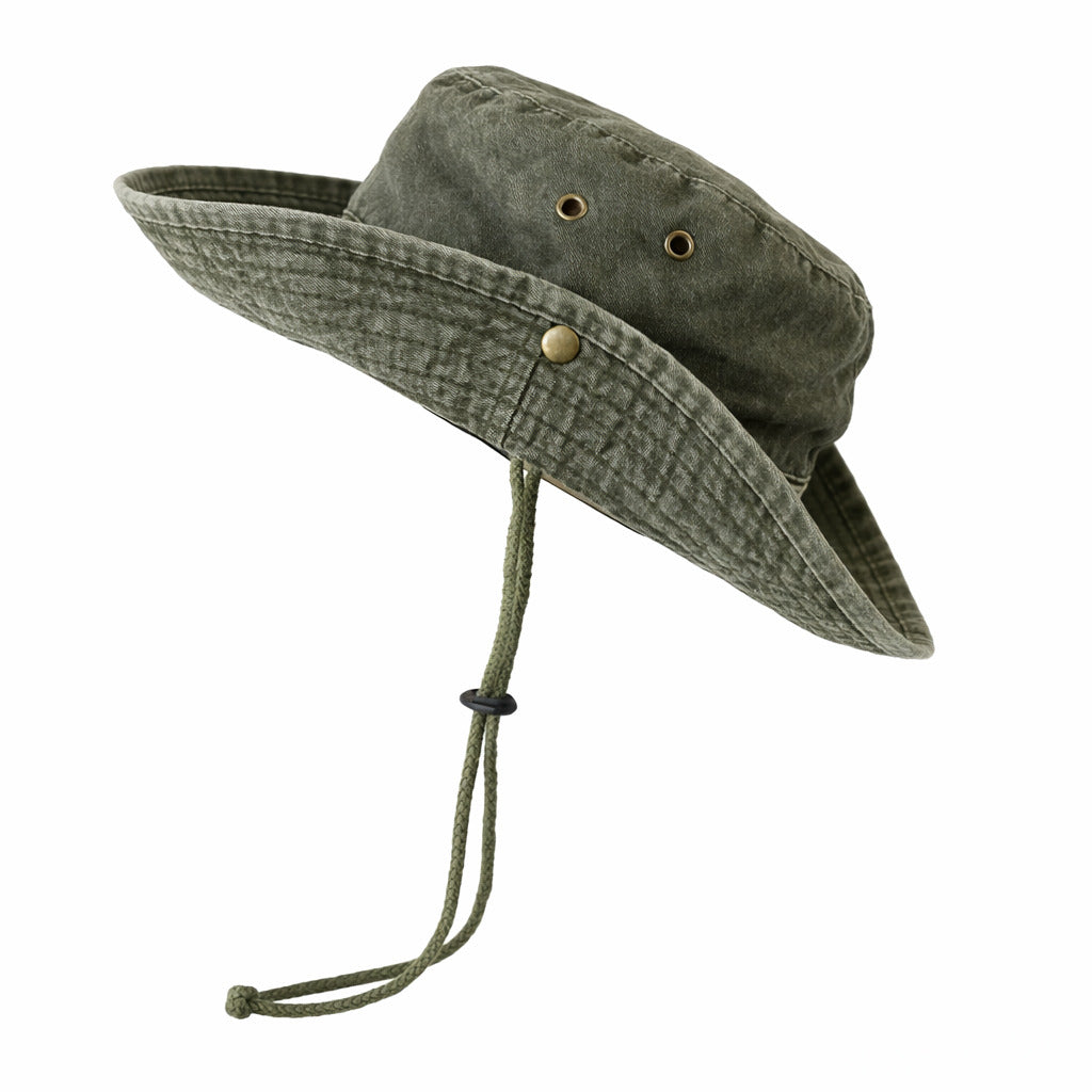 Adjustable Outdoor Bucket Hat with Chin Cord