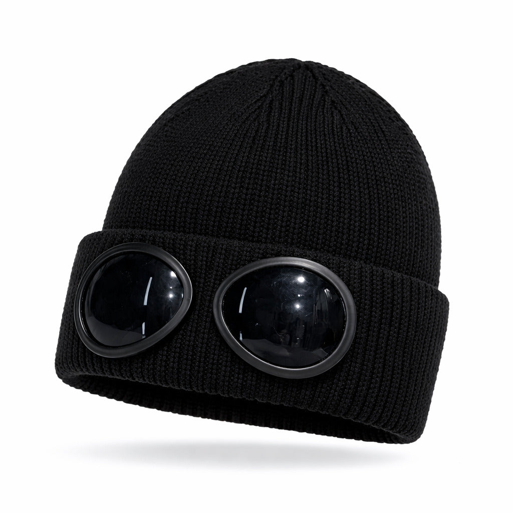 Men's Beanie with Integrated Goggles