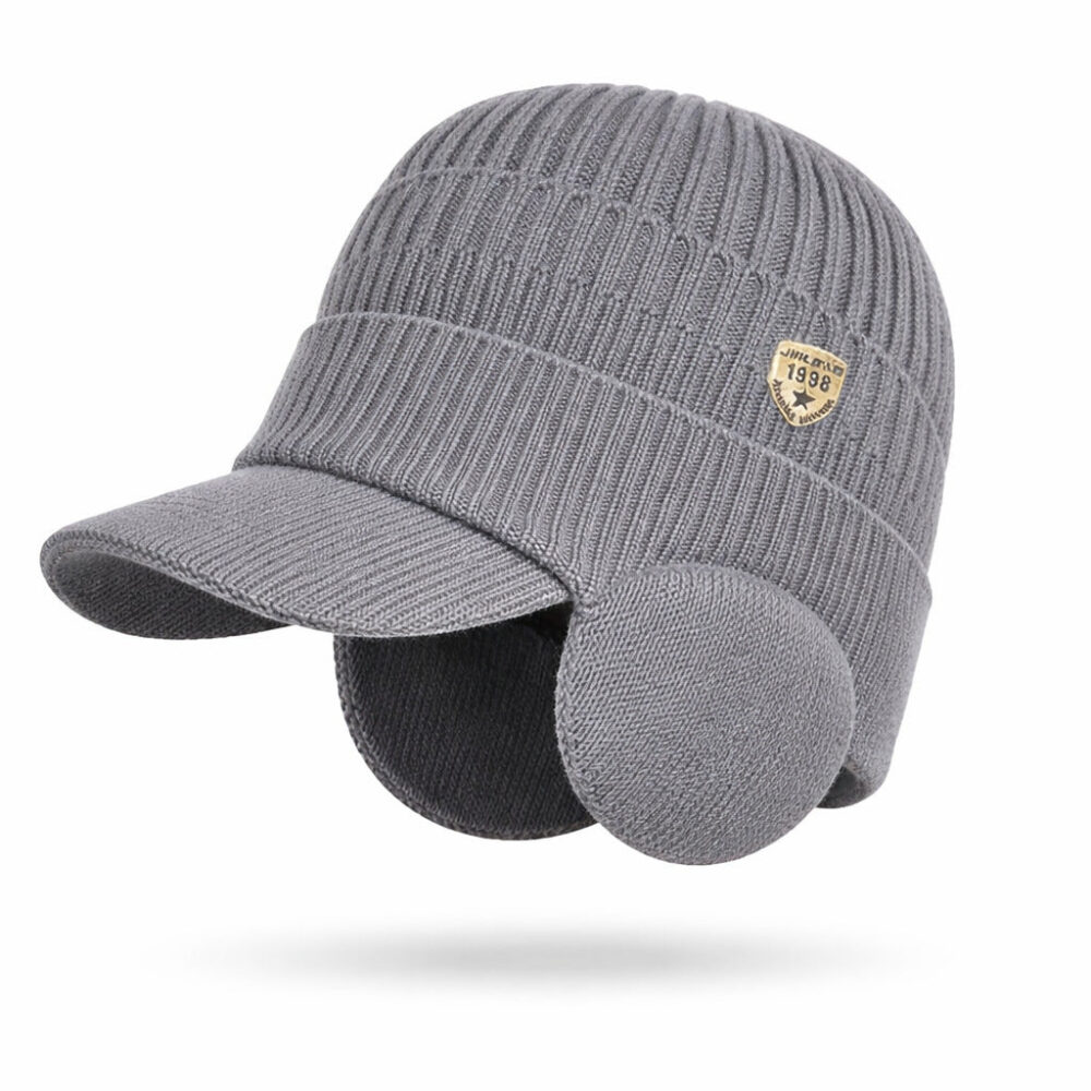 ChatGPTImage23janv.2026_15_06_08.jpg Knit Beanie with Visor and Ear Flaps