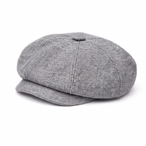 Adjustable Cotton Newsboy Cap for Men and Women