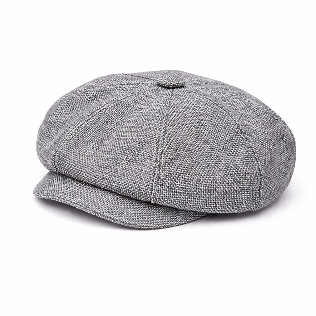 Adjustable Cotton Newsboy Cap for Men and Women
