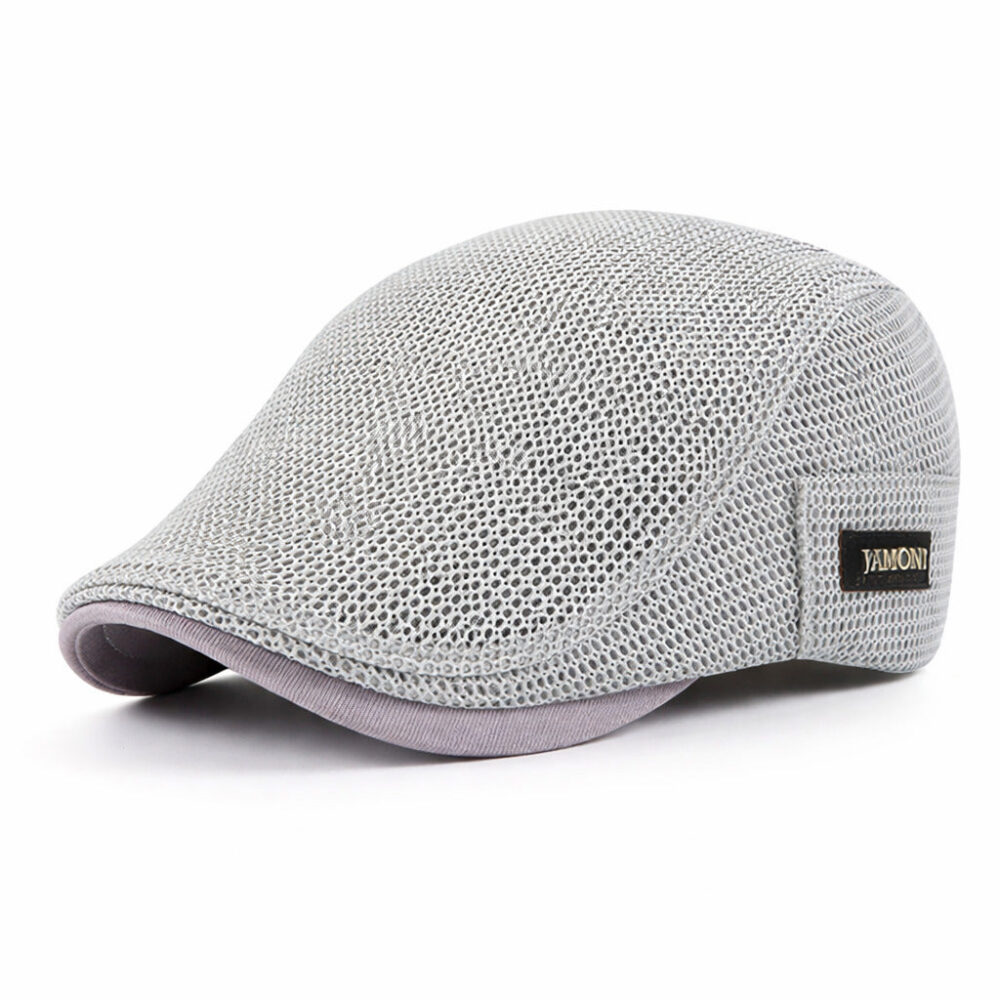 ChatGPTImage4fevr.2026_16_27_10.jpg Men's Polyester Mesh Flat Cap, Adjustable