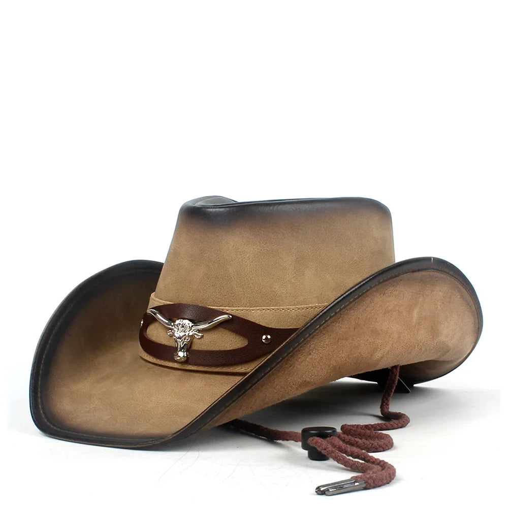 Leather Cowboy Hat