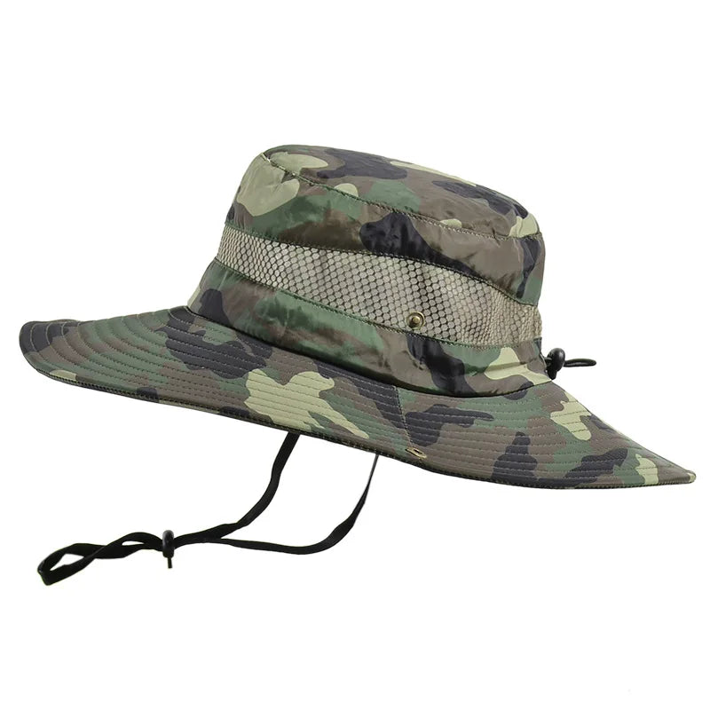 Men's Lightweight Breathable Camouflage Bucket Hat