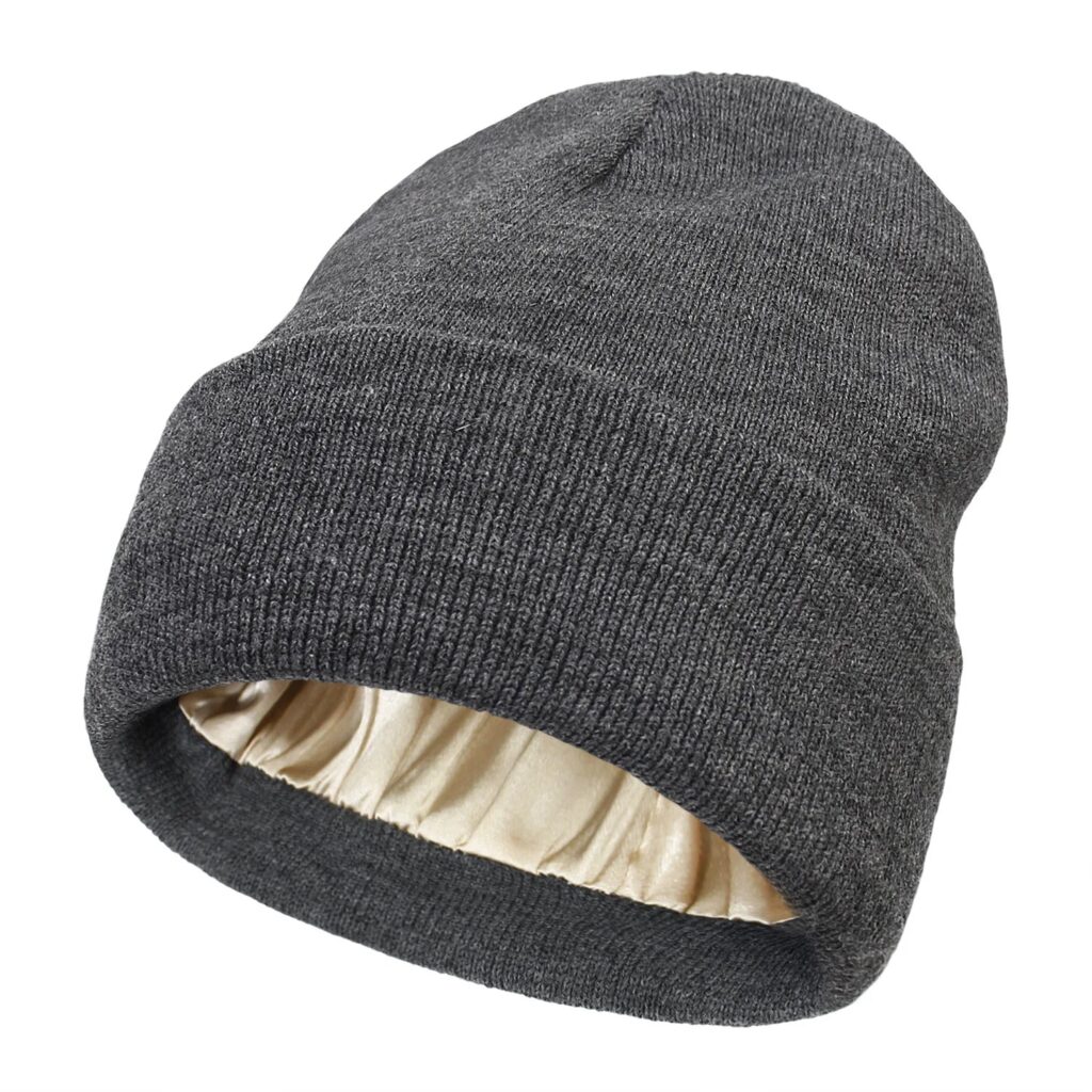 Knit Beanie with Satin Lining