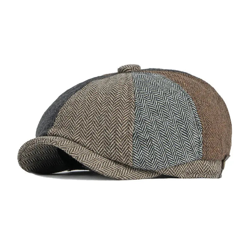 Adjustable Cotton Newsboy Cap