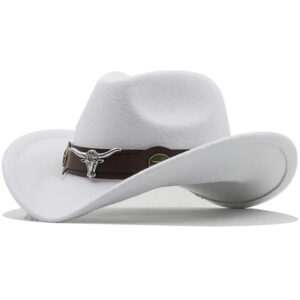 Cowboy Hat with Wide Brim and Chin Cord