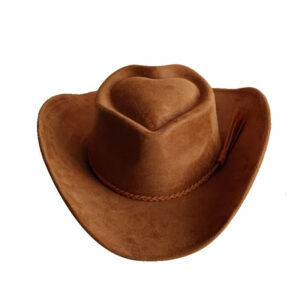 Cotton-Blend Cowboy Hat with Braided Band
