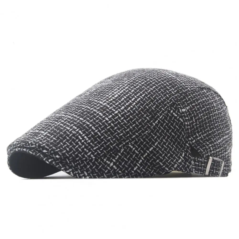 Men's Vintage-Style Lightweight Linen Flat Cap