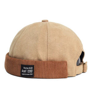Adjustable Docker Beanie with Embroidered Patch