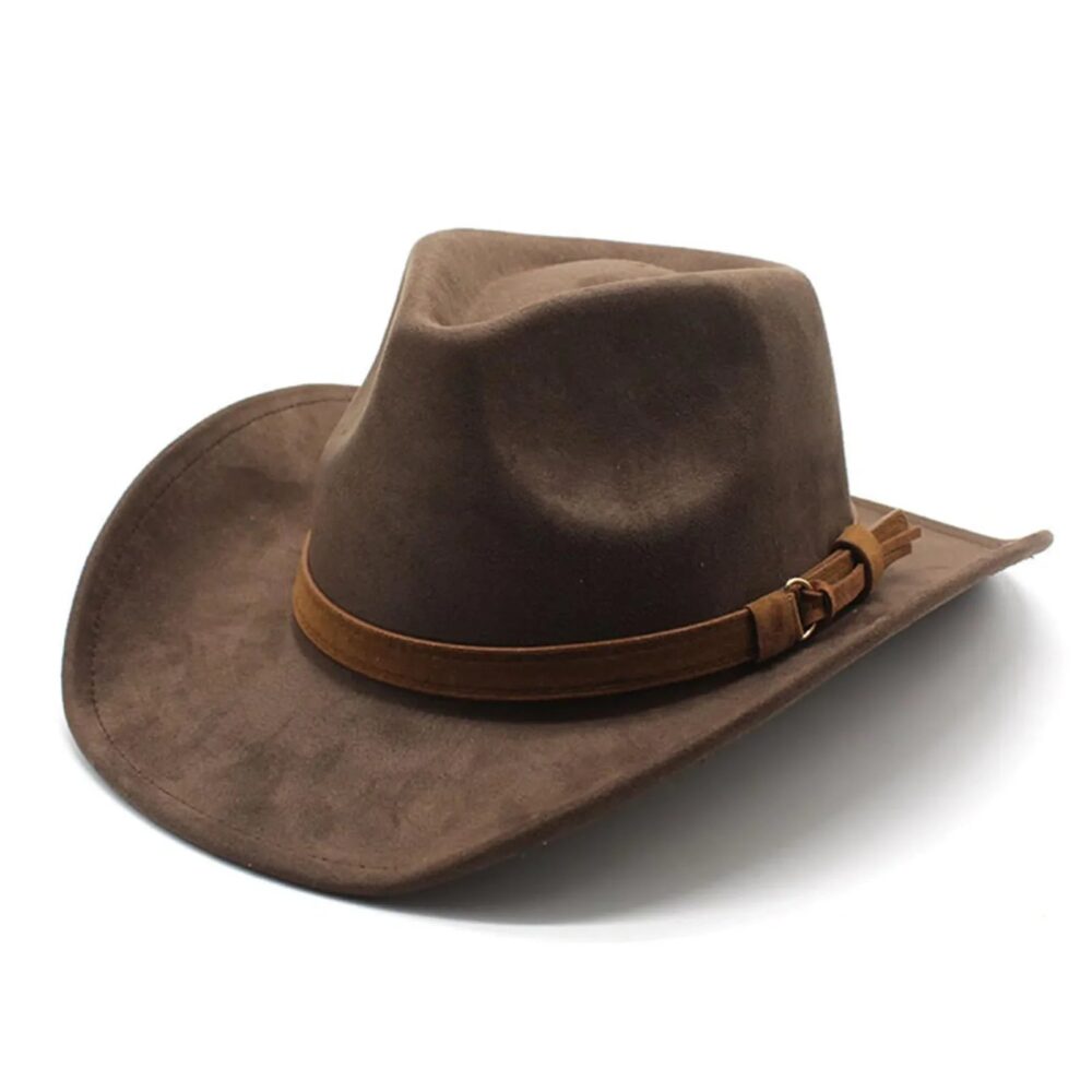 Cowboy Hat with Buckle Hatband
