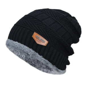 Fleece-Lined Knit Beanie