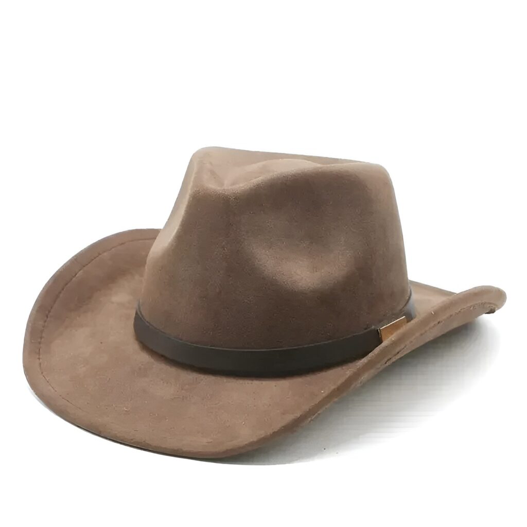 Cowboy Hat with Wide Brim and Cord Detail